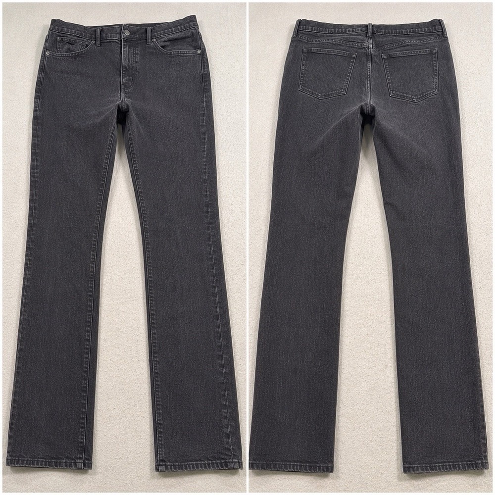 J.Crew Mercantile Flex Slim Jeans Men 34/34 Black Stretch Denim Medium Wash